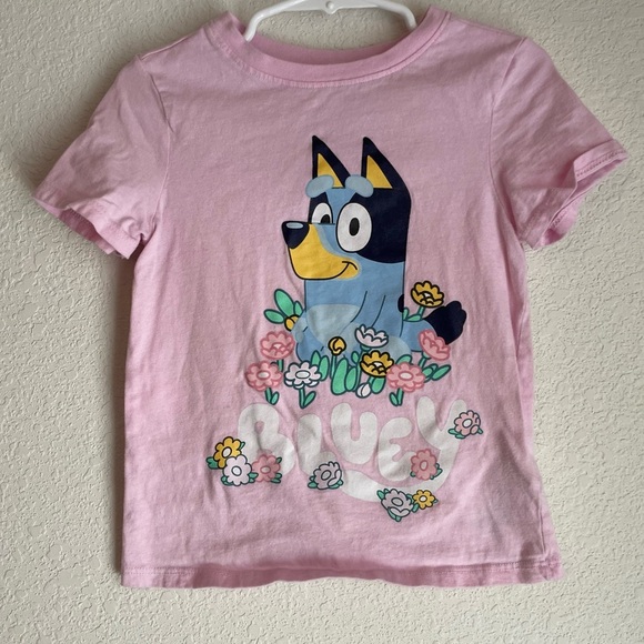 Bluey Kids Pink Short Sleeve T-Shirt size 4T - Picture 1 of 4